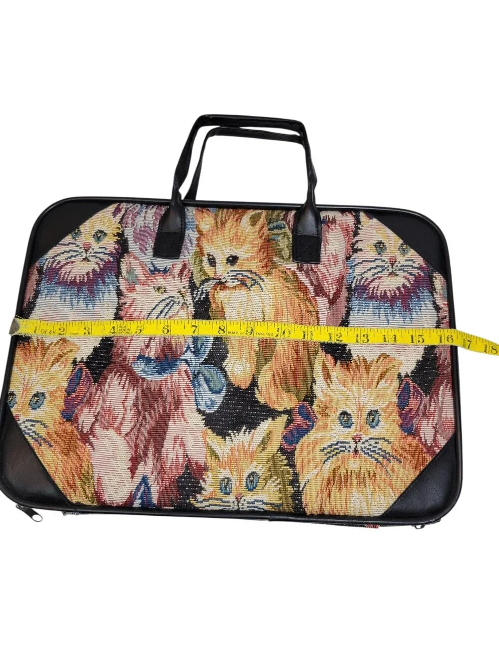 Tapestry cats laptop tablet case briefcase